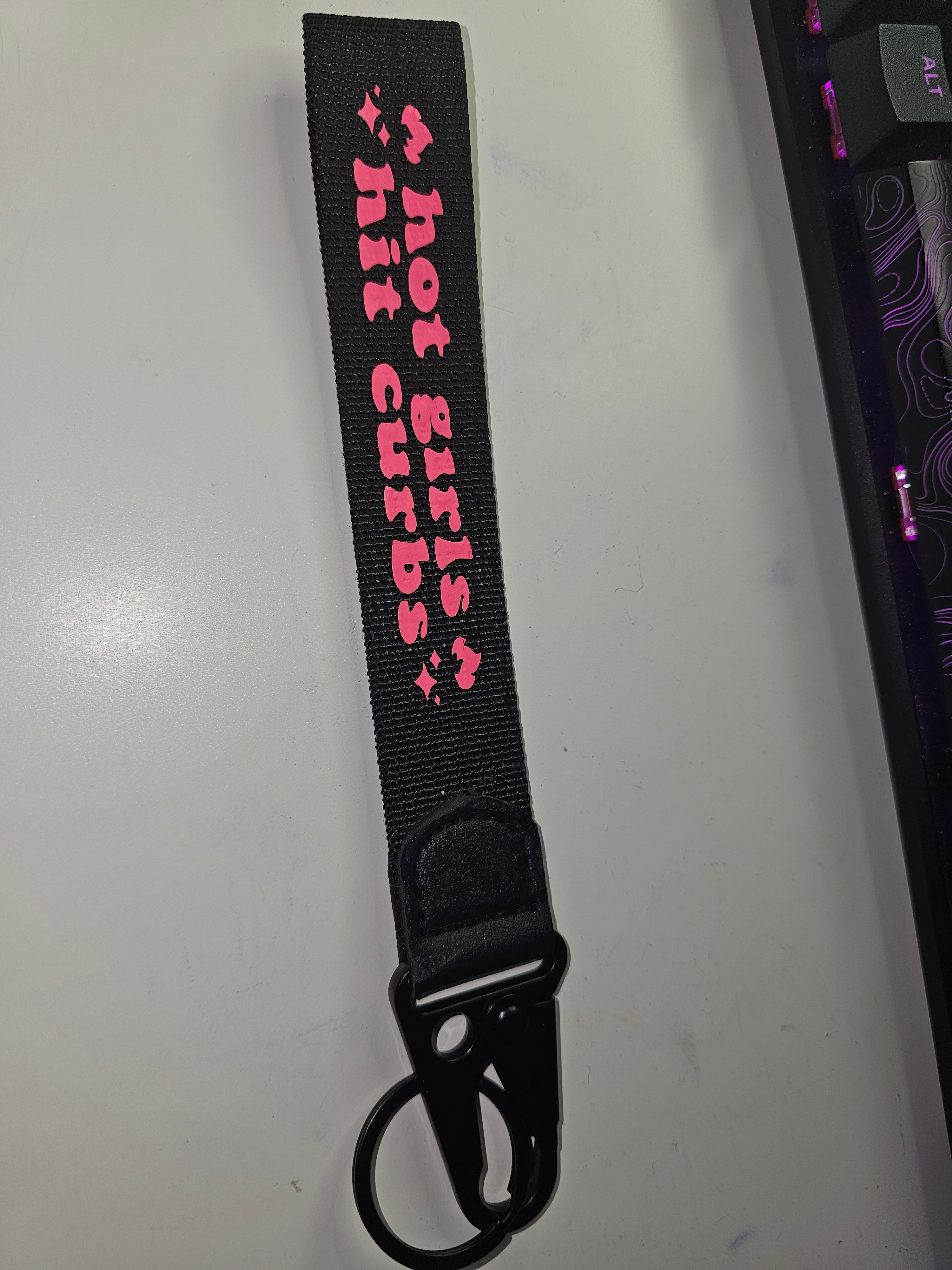 ✨ Hot Girls Hit Curbs Wrist Key Ring