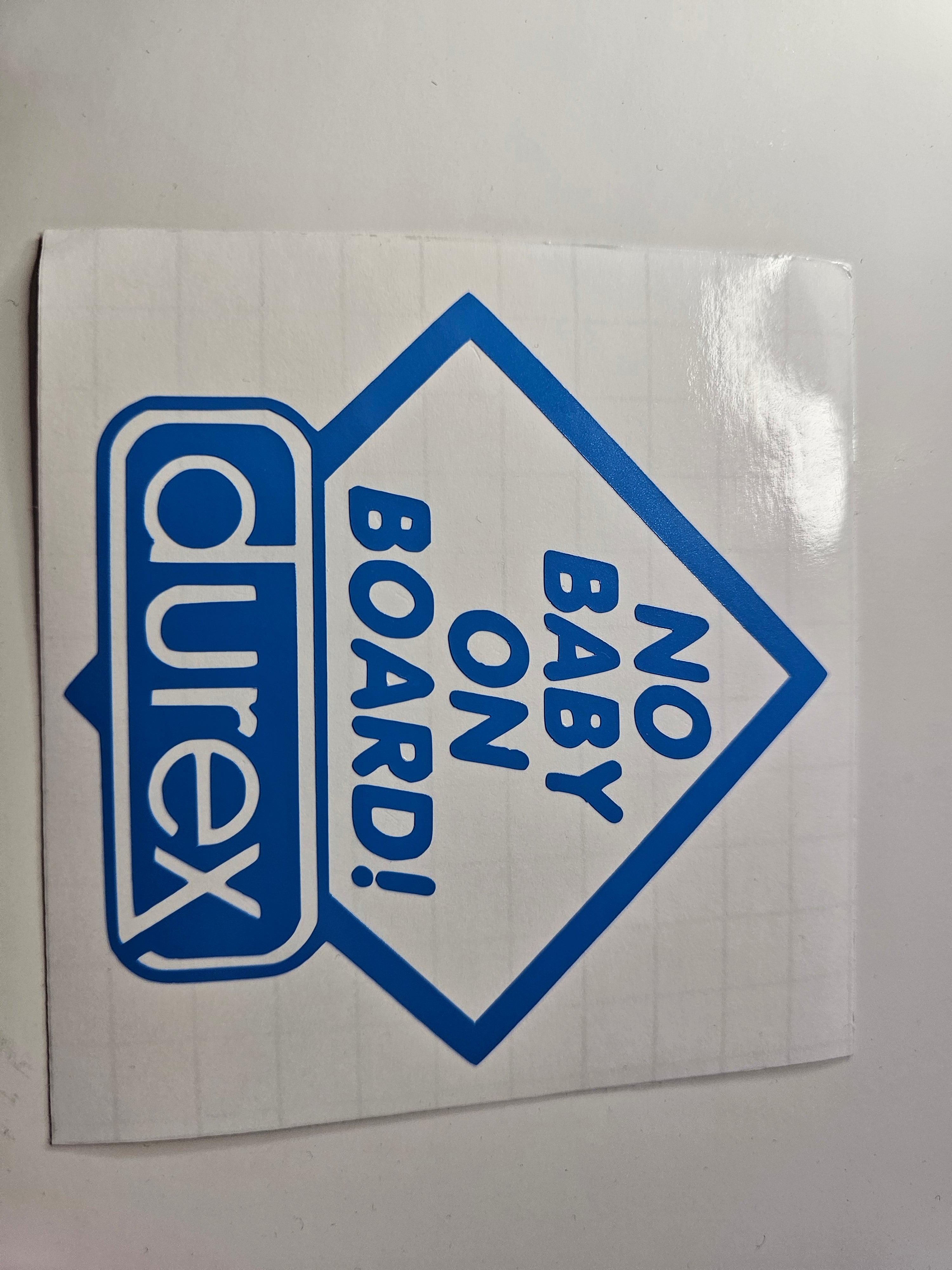 no baby on board car sticker
