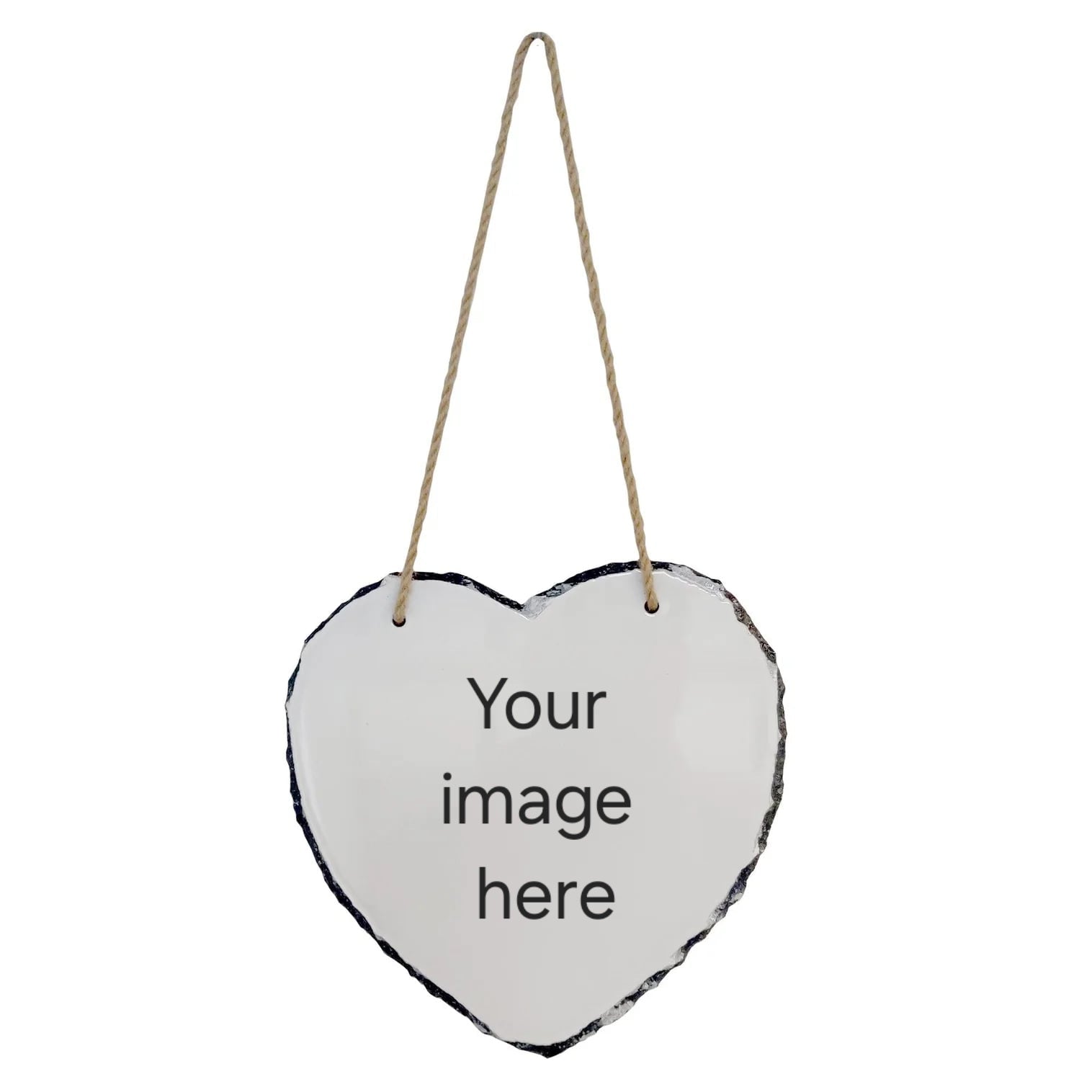 Hanging heart photo slate